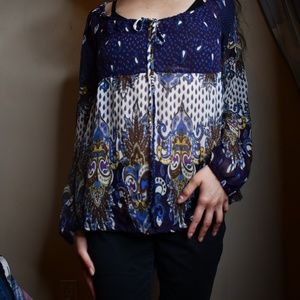 MultiPattern Long Sleeve Size M